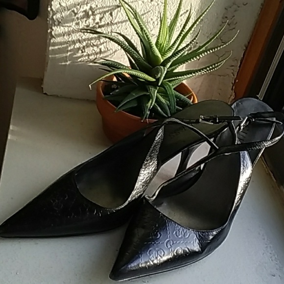 Guess Pointed Toe Slingback Heels - Picture 7 of 8